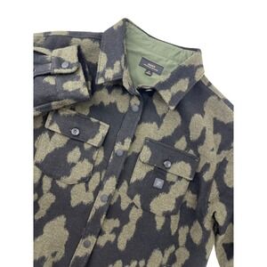 Roark Artifacts of Adventure Green Black Wool Blend Shacket Shirt Jacket‎ Small